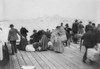 Immigrants Waiting To Be Transferred By Ferry From Ellis Island History - Item # VAREVCHISL016EC237