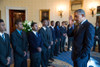 President Barack Obama Speaks To Participants In A 'My Brother'S Keeper History - Item # VAREVCHISL039EC823