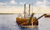 Boat Loaded With Cotton On The Mississippi River At New Orleans History - Item # VAREVCH4DNEOREC013
