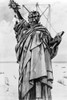 Statue Of Liberty. Construction Of The Statue Of Liberty On Bedloe'S Island. Engraving Ca. 1886 History - Item # VAREVCHCDLCGCEC867