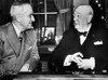 President Harry Truman And Prime Minister Winston Churchill In Their Final Conference At The White House History - Item # VAREVCPBDWICHCS009