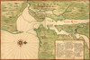 New Amsterdam In 1639. Earliest Map Shows Manhattan History - Item # VAREVCHISL001EC087