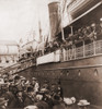 Crowd At The Pier Sees Off The S.S. Angelo History - Item # VAREVCHISL016EC291