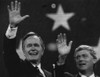 Bush Sr. Presidency. Vice President And Republican Party Nominee George Bush And Senator And Vice Presidential Nominee Dan Quayle History - Item # VAREVCPBDGEBUEC019