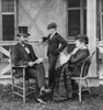 President Ulysses Grant Seated On Porch With His Wife History - Item # VAREVCHISL043EC826