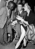 A Young Fan Gets The Autographs Of Joe Dimaggio And Marlene Dietrich At A Sugar Ray Robinson Fight In New York History - Item # VAREVCPBDJODICS007