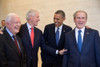 President Barack Obama Laughs With Former Presidents Jimmy Carter History - Item # VAREVCHISL039EC791