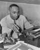 African American Author George Washington Lee. He Poses With His 1937 Novel 'River George' History - Item # VAREVCHISL033EC682