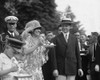 President Calvin Coolidge Smiles Along With His Wife At A White House Garden Party In June 1926. History - Item # VAREVCHISL002EC068