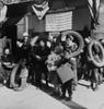 Children Bringing Scrap To The Block Office Of Civilian Defense Headquarters. Chicago Nov. 1943. History - Item # VAREVCHISL032EC292