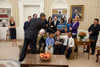 President Barack Obama Greets Students From The Education Documentary 'Waiting For Superman' In The Oval Office. Oct. 11 2010. History - Item # VAREVCHISL026EC009