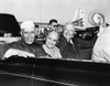 Prime Minister Jawaharlal Nehru Of India And President Harry Truman In Open Car. Between Them Is Nehru'S Sister History - Item # VAREVCHISL038EC650