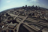 Fisheye Aerial View Of The Complex Concrete Ribbons Dividing And Merging In Los Angeles. Ca. 1973-75. History - Item # VAREVCHISL031EC200