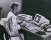 Women Using An Early Personal Computer Made By The Digital Equipment Corporation Of Maynard Massachusetts In 1982. The Computer Worked On Programs And Information From Large 5 14 Inch Floppy Discs Foreground . History - Item # VAREVCHISL022EC200