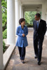President Barack Obama And President Park Geun-Hye Of Korea Walk On West Wing Colonnade. May 7 History - Item # VAREVCHISL039EC712
