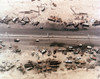 Aerial View Of Destroyed Iraqi Vehicles Beside The Highway 80 West Of Kuwait City. The 'Highway Of Death ' Was Bombed By Coalition Forces On February 27-28 1991 In The Last Days Of Operation Desert Storm. History - Item # VAREVCHISL027EC251