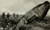World War 1. British Tanks On The Western Front. A Tank Named Hyacinth Stuck After Falling Into The Second Trench System Of The Hindenburg Line. Ca. 1917. History - Item # VAREVCHISL043EC949