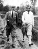 Golfers Abe Mitchell Walter Hagen At The Golf Course At Weybridge History - Item # VAREVCPBDWAHACS011