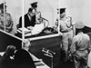 Adolf Eichmann Testifying At His War Crimes Trial In Jerusalem. Eichmann Is Questioned By His Lawyer History - Item # VAREVCHISL037EC355