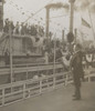 Theodore Roosevelt Waving To Passengers On Another Ship History - Item # VAREVCHISL044EC998