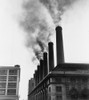 Smoke Spewing From Stacks Of The New York City Board Of Transportation Plant In February 1951. History - Item # VAREVCHISL019EC182