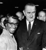 President Lyndon Johnson With Newly Elected Congresswomen Shirley Chisholm Of New York. Lbj Was Attending A Farewell Reception In His Honor Given By The Democratic Congressional Leaders. Jan. 6 History - Item # VAREVCCSUA000CS746
