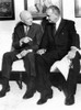 Former President Dwight Eisenhower With President Lyndon Johnson At The White House. The Visit Publicized Johnson'S 100 Contribution To The Construction Funds Of Eisenhower College History - Item # VAREVCCSUA000CS200