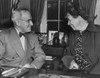 Eleanor Roosevelt And Truman Discuss The Un Human Rights Commission History - Item # VAREVCHISL035EC531