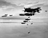 Planes From The Uss Essex Aircraft Carrier Dropping Bombs On Hokadate History - Item # VAREVCHISL036EC749