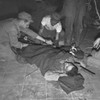 Navy Corpsman Gives A Wounded U.S. Marine Blood Plasma At 'Yellow Beach' Inchon History - Item # VAREVCHISL038EC286