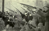 National Militia Firing On A Czarist Police Position During Russian Revolution. 1917. History - Item # VAREVCHISL035EC111