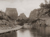 Canal Barge Frank C. Marion Passing Through The Erie Canal At Little Falls New York. Ca. 1890 Photo By William Henry Jackson. Lc-D4-4018 History - Item # VAREVCHISL023EC049