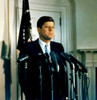 President John F. Kennedy Standing At The Microphone Podium History - Item # VAREVCPSDJOKEEC007
