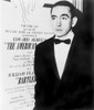 Edward Albee American Playwright Standing Beside Poster For His Play The American Dream In 1961. History - Item # VAREVCHISL004EC299