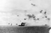 The Aircraft Carrier Uss Yorktown Being Hit By Dive Bombers At The Battle Of Midway History - Item # VAREVCHBDSHIPCS003