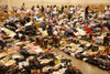 Clothing Food And Other Essentials For Hurricane Katrina Evacuees Are Sorted Before Distribution In Houston Texas. Sept. 1 2005. History - Item # VAREVCHISL030EC121