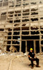 Nyc Rescue Worker Takes A Break On An Office Chair From A Damaged Building On Barclay Street. Sept. 13 History - Item # VAREVCHISL040EC070