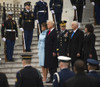 Newly Inaugurated President Donald Trump Reviewing Troops From The Capitol Steps History - Item # VAREVCHISL046EC305