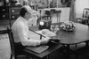President Gerald Ford Eating Breakfast At The White House History - Item # VAREVCHISL040EC578
