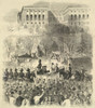 Inaugural Procession Of Abraham Lincolns First Inauguration Passing The Gate Of The Capitol Grounds. President-Elect Lincoln And President Buchanan Were Cheered By The Crowd History - Item # VAREVCHISL043EC712