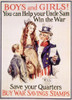 World War I American War Savings Stamps Poster By James Montgomery Flagg History - Item # VAREVCH4DWOWAEC011