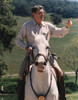 President Reagan Riding His Horse 'El Alamein' At His California Home Rancho Del Cielo. April 8 1986. Po-Usp-Equ-ReaganNa-12-0073M History - Item # VAREVCHISL023EC081