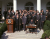 Lbj'S War On Poverty. President Lyndon Johnson Signing The Poverty Bill. Aug. 20 History - Item # VAREVCHISL033EC171
