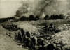 American Soldiers In Shell Holes In No Mans Land Prepare For Gas Waves Coming Toward Them. France History - Item # VAREVCHISL043EC336