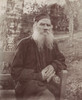 Leo Tolstoy In 1897 Seated On An Outside Bench. The Writer Embraced Christianity History - Item # VAREVCHISL043EC563