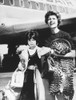 Rita Hayworth And Her Daughter Princess Yasmin Arrive At New York City From Spain. June 3 History - Item # VAREVCCSUB001CS288