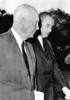 President Johnson Walks With Former President Dwight Eisenhower. At The White House They Discussed Viet Nam. August 8 History - Item # VAREVCCSUA000CS199