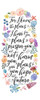 Floral Bible Verse Panel I Poster Print by Noonday Design - Item # VARPDXRB12079ND