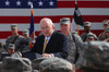 Vice President Dick Cheney Speaks To A Crowd Of Soldiers On Balad Air Base Iraq March 18 2008. History - Item # VAREVCHISL025EC020