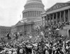 Bonus Army Protesting On The Steps Of The Senate Wing Of The Capitol. 10 History - Item # VAREVCCSUA001CS739